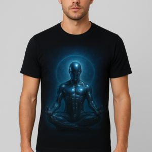 Camiseta Masculina Emissário de Voxaris — Guardião dos Portais Estelares