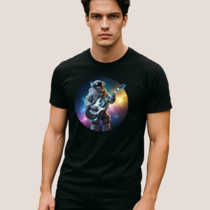 Camiseta Masculina Woor Músico Espacial